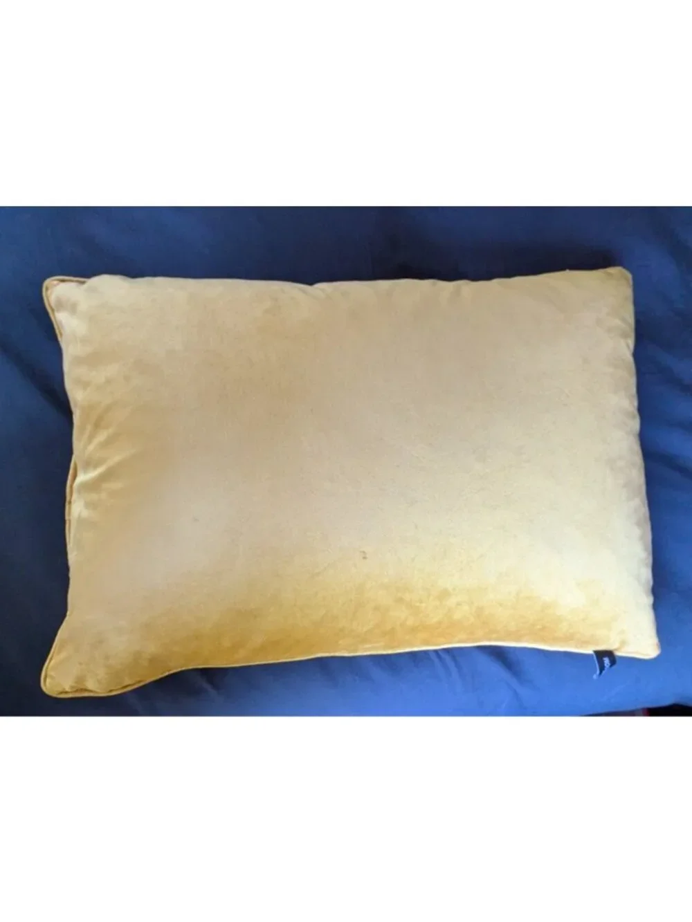 Rodeo Home Gold Velour Brocade Throw Pillow Down Feather Filled MCM 18x26